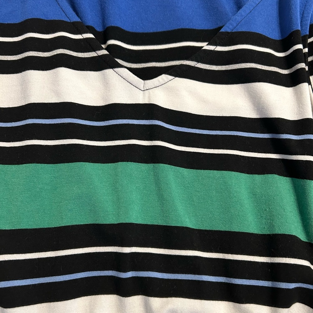 Merona‎ Striped Midi Dress - Black, Blue, Green - Picture 4 of 5